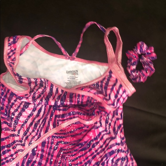 3 piece pink and purple dance leotard - Picture 3 of 3